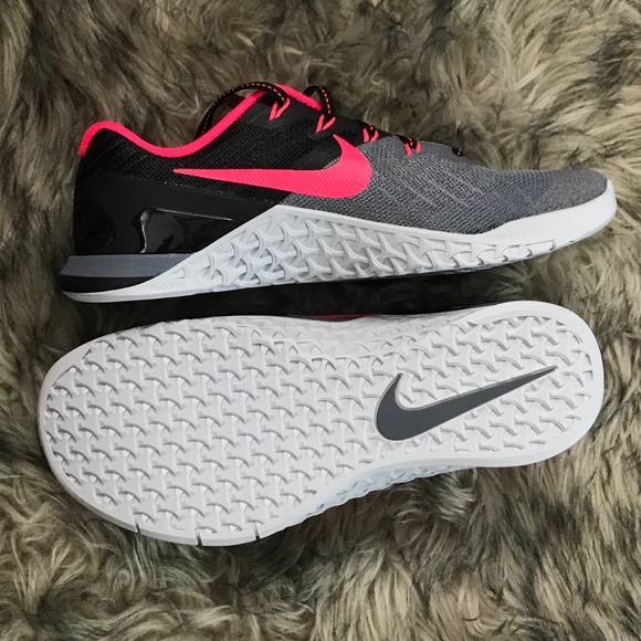 Nike Shoes - New Nike Metcon Training Gray Black Pink Size 8